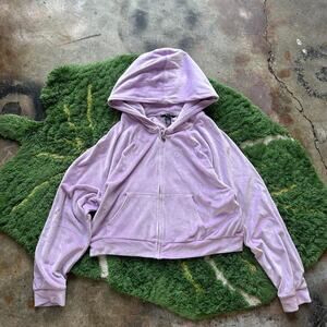 Victoria secret velour sweat zip up